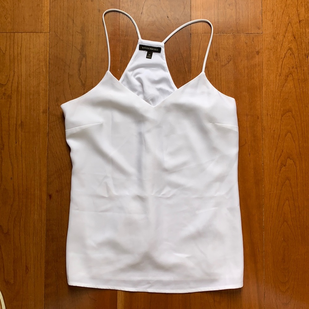 Banana Republic white dress tank
